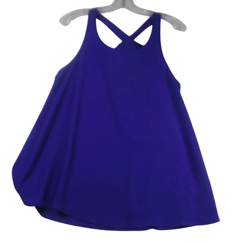 Silvergate Royal Blue Bow Back Sleeveless Blouse Top Womens‎ Medium ITA880-CRN